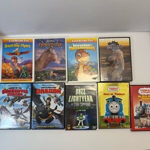 Lot 14 kids DVDs Thomas Buzz Dinosaur X-men Train Dragon Bob builder Boxtrolls